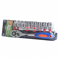 Набор шестигранных головок 12 предметов с трещеткой 1/2 (*16;*4) 03.3640